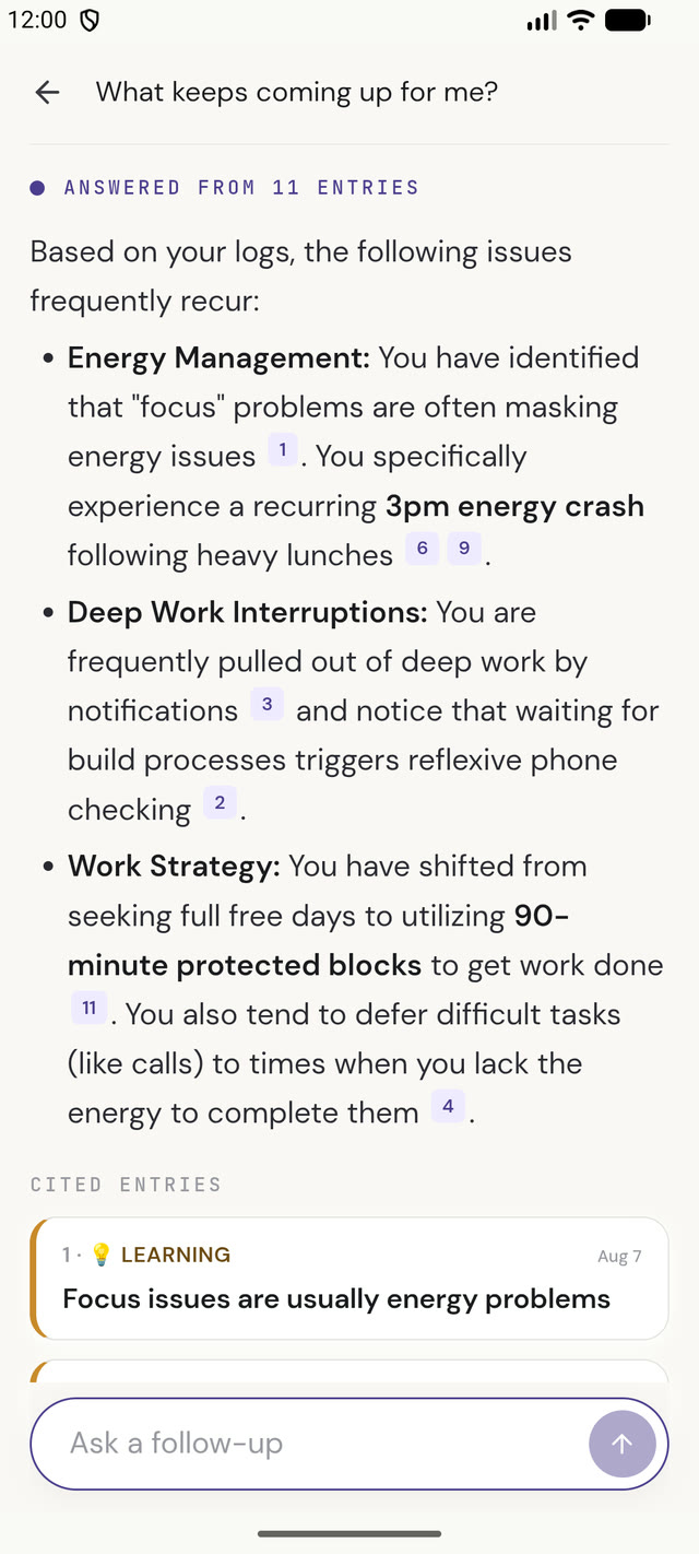 ThoughtLogger screenshot 6