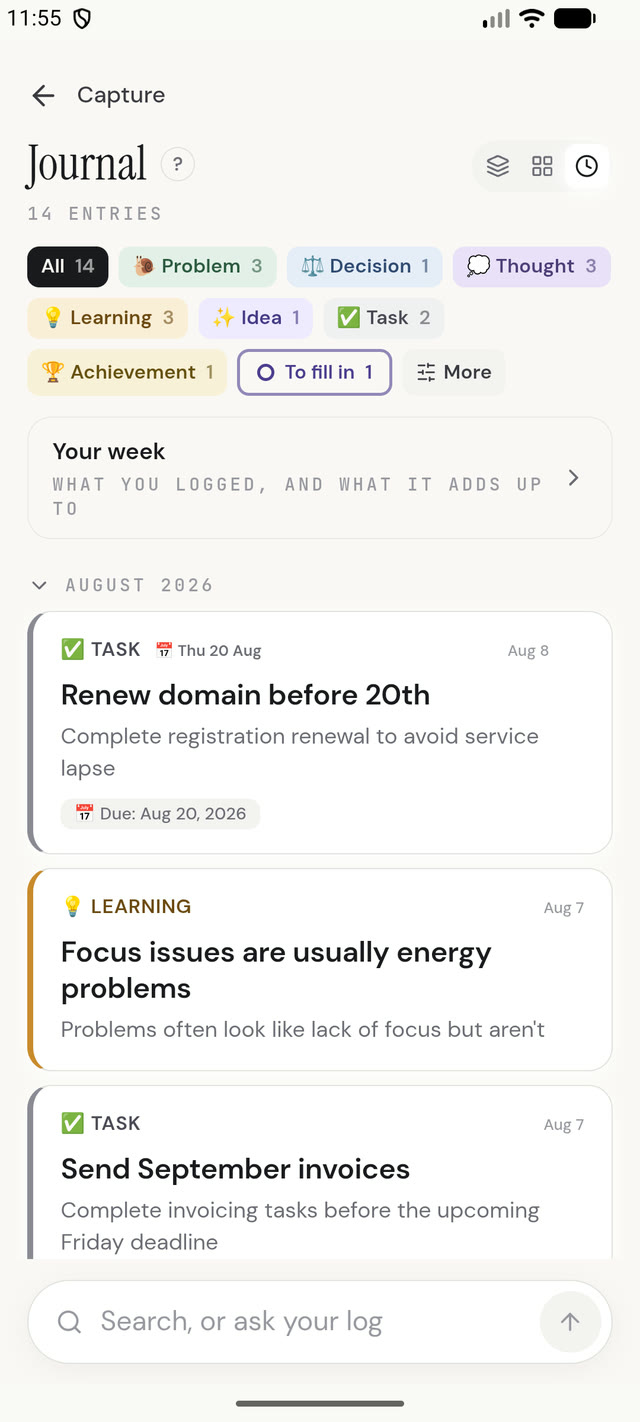 ThoughtLogger screenshot 5